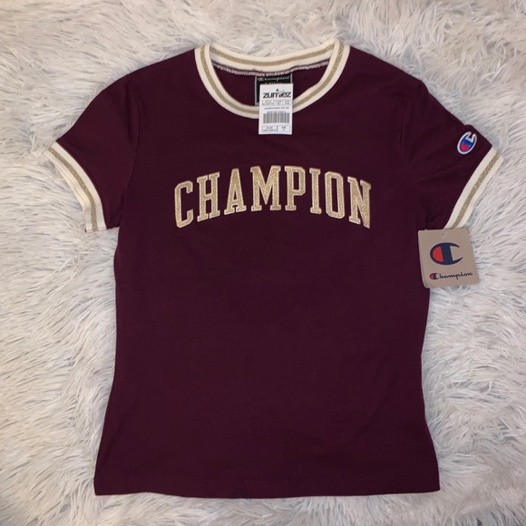 Maroon Champion T-Shirt - Picture 1 of 1